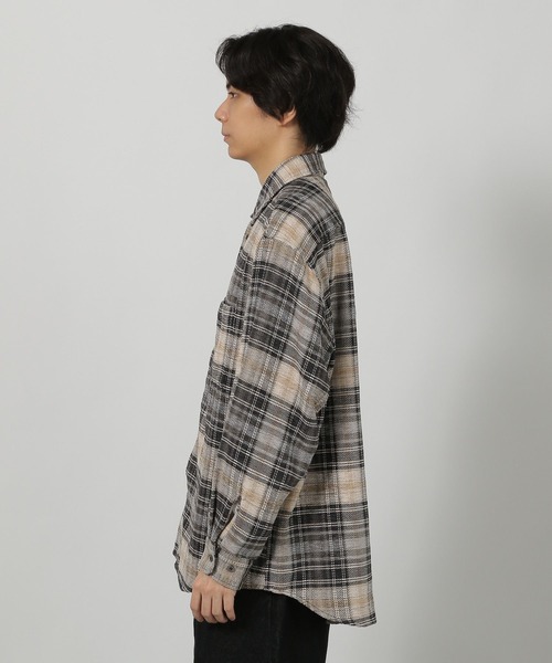 LAKOLE（ラコレ）の「モールアソートシャツ長袖 / 580269（シャツ/ブラウス・メンズ・ブラック/ブルー/ベージュ/グリーン・LARGE/MEDIUM）」の14枚目の写真