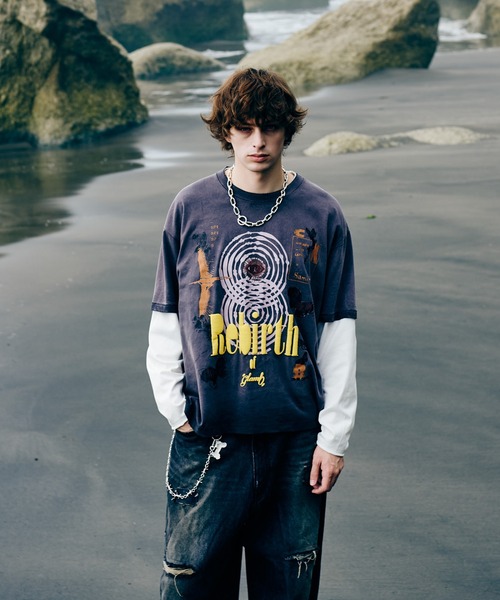 glamb(グラム)の「Rebirth T-Shirt / リバースTシャツ(Tシャツ/カットソー・メンズ・ブラック/ホワイト・S/M/L)」の17枚目の写真