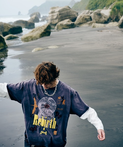 glamb(グラム)の「Rebirth T-Shirt / リバースTシャツ(Tシャツ/カットソー・メンズ・ブラック/ホワイト・S/M/L)」の18枚目の写真