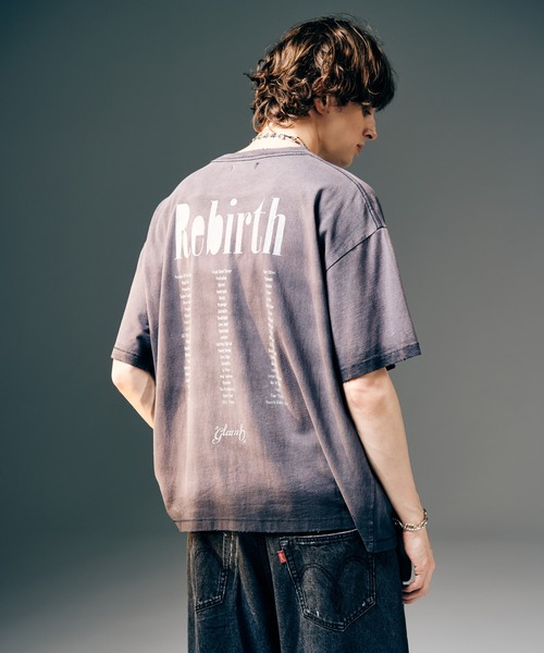 glamb(グラム)の「Rebirth T-Shirt / リバースTシャツ(Tシャツ/カットソー・メンズ・ブラック/ホワイト・S/M/L)」の10枚目の写真