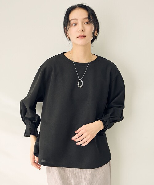 ANY（エニィ）の「コンフォータブルブラウス（Tシャツ/カットソー・レディース・ブラック系/スカイブルー系/ダークグリーン系/オレンジ系/ライトグレー系・F）」の13枚目の写真