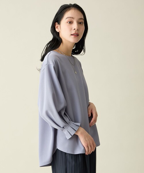 ANY（エニィ）の「コンフォータブルブラウス（Tシャツ/カットソー・レディース・ブラック系/スカイブルー系/ダークグリーン系/オレンジ系/ライトグレー系・F）」の17枚目の写真