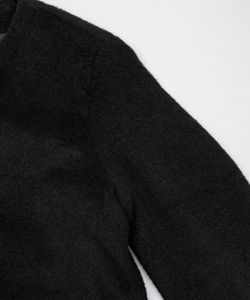 FEKETE（フェケテ）の「no collar wool shaggy jacket / ノーカラー
