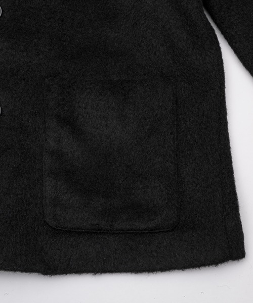 FEKETE（フェケテ）の「no collar wool shaggy jacket / ノーカラー