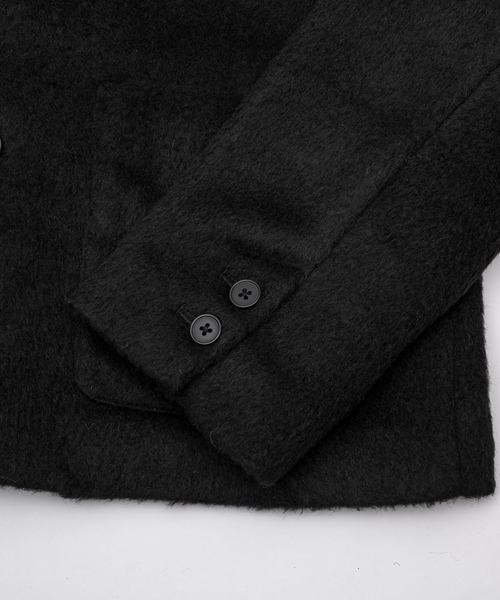 FEKETE（フェケテ）の「no collar wool shaggy jacket / ノーカラー