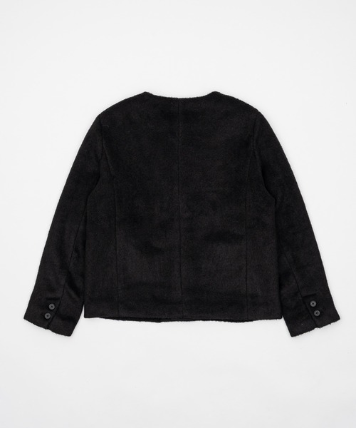 FEKETE ノーカラーウールシャギージャケット FEKETE（フェケテ）の「NO COLLAR WOOL SHAGGY JACKET / ノーカラー