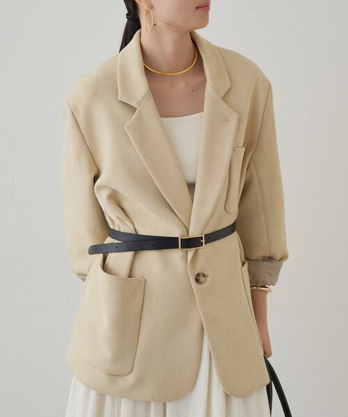 セール】フェイクスウェードジャケット（テーラードジャケット