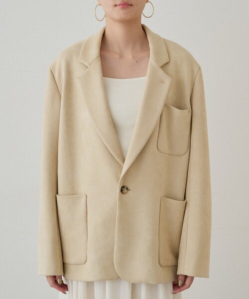 セール】フェイクスウェードジャケット（テーラードジャケット