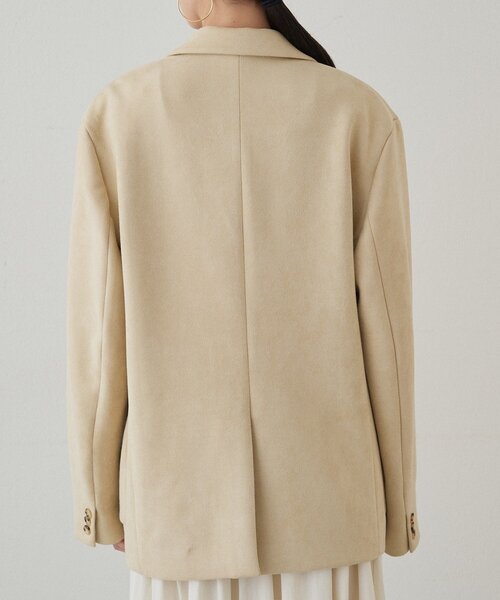 LOUNGEDRESS（ラウンジドレス）の「フェイクスウェードジャケット（テーラードジャケット・レディース・キャメル/ベージュ・FREE）」の18枚目の写真