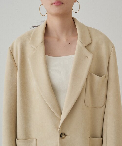 フェイクスウェードジャケット（テーラードジャケット）｜LOUNGEDRESS