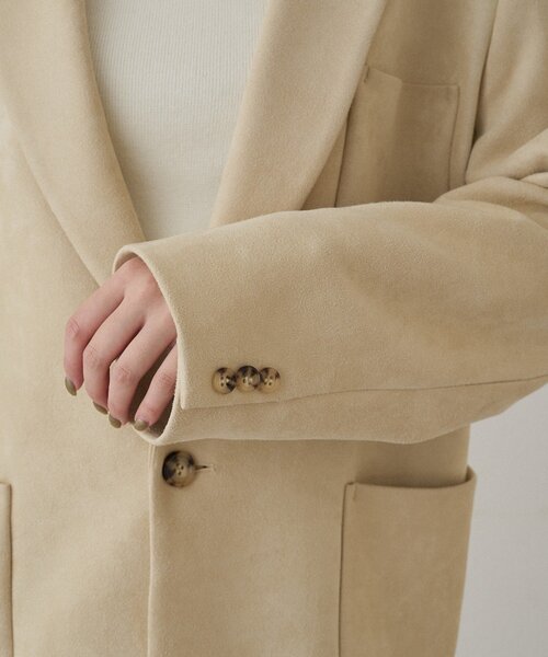 LOUNGEDRESS（ラウンジドレス）の「フェイクスウェードジャケット（テーラードジャケット・レディース・キャメル/ベージュ・FREE）」の20枚目の写真