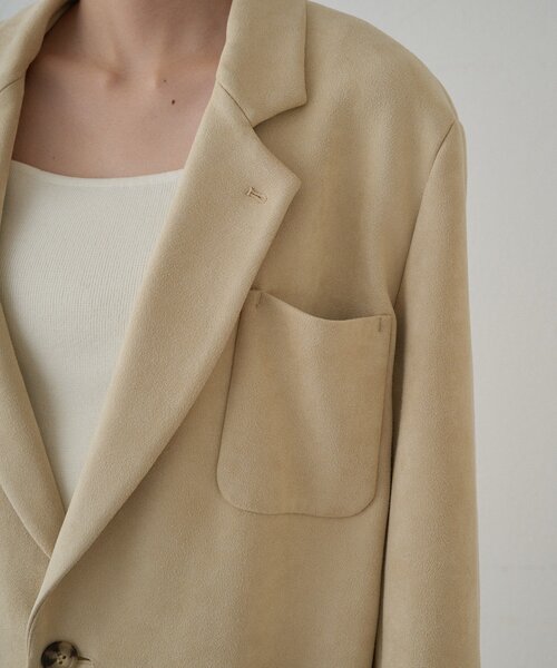 セール】フェイクスウェードジャケット（テーラードジャケット