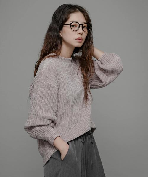 URBAN RESEARCH Sonny Label(アーバンリサーチサニーレーベル)の「モールヤーンニットプルオーバー(ニット/セーター・レディース・グリーン系その他/ピンク/オフホワイト/グレー・FREE)」の16枚目の写真