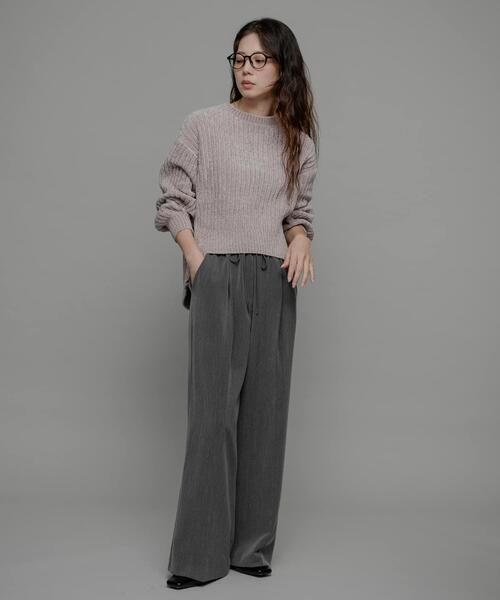 URBAN RESEARCH Sonny Label(アーバンリサーチサニーレーベル)の「モールヤーンニットプルオーバー(ニット/セーター・レディース・グリーン系その他/ピンク/オフホワイト/グレー・FREE)」の18枚目の写真