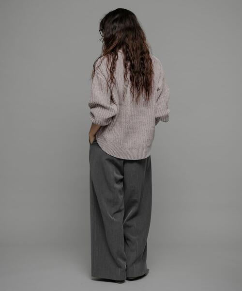 URBAN RESEARCH Sonny Label(アーバンリサーチサニーレーベル)の「モールヤーンニットプルオーバー(ニット/セーター・レディース・グリーン系その他/ピンク/オフホワイト/グレー・FREE)」の20枚目の写真