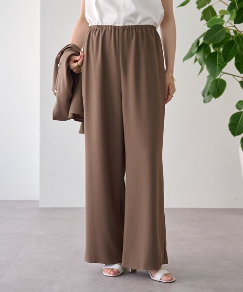 LIVETART（リヴェタート）の「ジョーゼットイージーパンツ（その他パンツ・レディース・ブラック/ブラウン・1/0）」の2枚目の写真