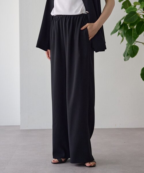 LIVETART（リヴェタート）の「ジョーゼットイージーパンツ（その他パンツ・レディース・ブラック/ブラウン・1/0）」の4枚目の写真