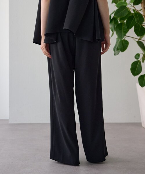 LIVETART（リヴェタート）の「ジョーゼットイージーパンツ（その他パンツ・レディース・ブラック/ブラウン・1/0）」の5枚目の写真