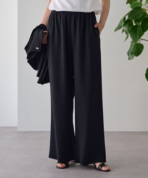 LIVETART（リヴェタート）の「ジョーゼットイージーパンツ（その他パンツ・レディース・ブラック/ブラウン・1/0）」の6枚目の写真