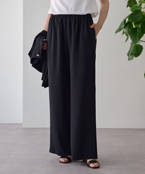 LIVETART（リヴェタート）の「ジョーゼットイージーパンツ（その他パンツ・レディース・ブラック/ブラウン・1/0）」の7枚目の写真