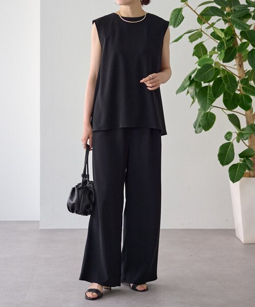 LIVETART（リヴェタート）の「ジョーゼットイージーパンツ（その他パンツ・レディース・ブラック/ブラウン・1/0）」の11枚目の写真