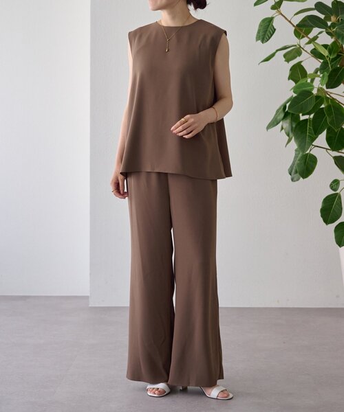 LIVETART（リヴェタート）の「ジョーゼットイージーパンツ（その他パンツ・レディース・ブラック/ブラウン・1/0）」の19枚目の写真