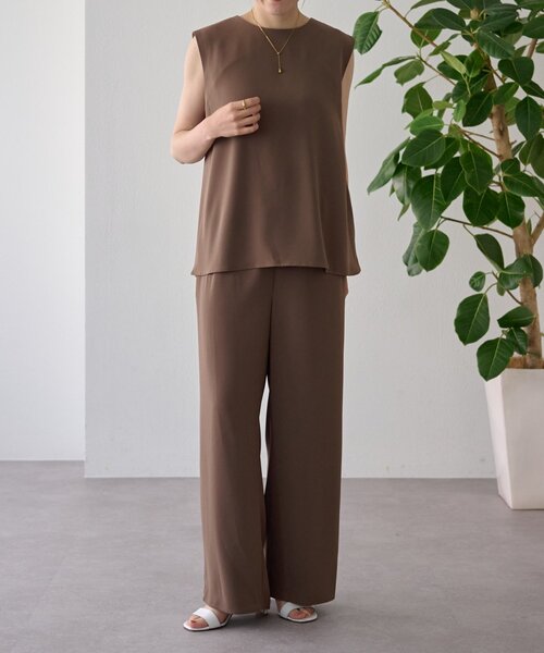 LIVETART（リヴェタート）の「ジョーゼットイージーパンツ（その他パンツ・レディース・ブラック/ブラウン・1/0）」の21枚目の写真