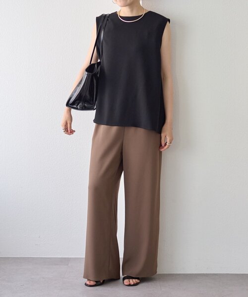 LIVETART（リヴェタート）の「ジョーゼットイージーパンツ（その他パンツ・レディース・ブラック/ブラウン・1/0）」の22枚目の写真