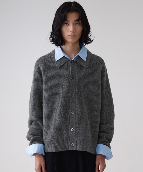 LUENNA】Collared Knit Polo Cardigan / 襟付き ニットポロ