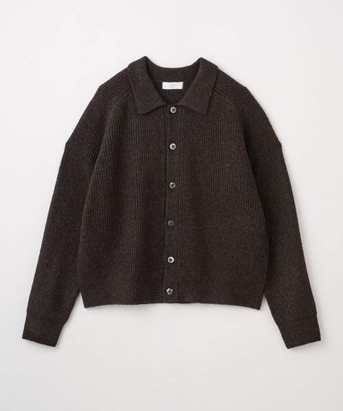 LUENNA】Collared Knit Polo Cardigan / 襟付き ニットポロ
