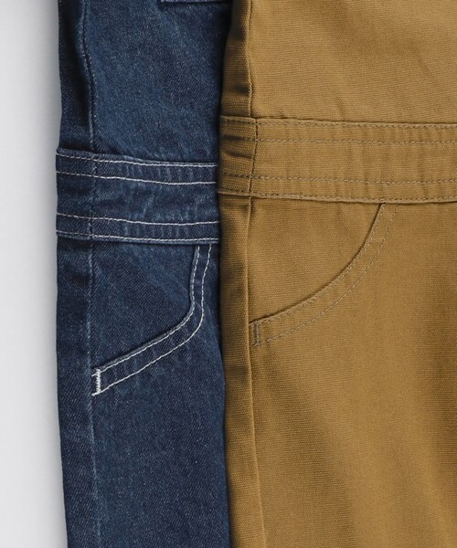 BRANSHES（ブランシェス）の「デニム/ツイルカバーオール（ロンパース・キッズ・ネイビー/キャメル・80）」の11枚目の写真