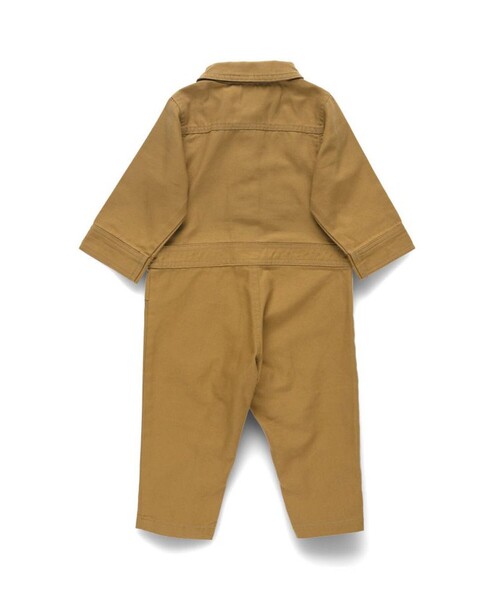 BRANSHES（ブランシェス）の「デニム/ツイルカバーオール（ロンパース・キッズ・ネイビー/キャメル・80）」の15枚目の写真