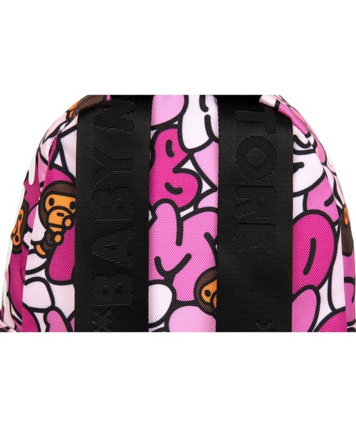 A BATHING APE(アベイシングエイプ)の「BABY MILO MINI BACKPACK #2(バックパック/リュック・メンズ・ピンク/マルチ・FREE)」の9枚目の写真