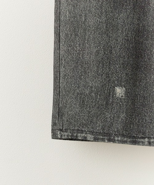 Theater code（シアターコード）の「Damage print design curved denim/ダメージプリントデザイン カーブデニムメンズ（デニムパンツ・メンズ・ブラック・M/L）」の7枚目の写真