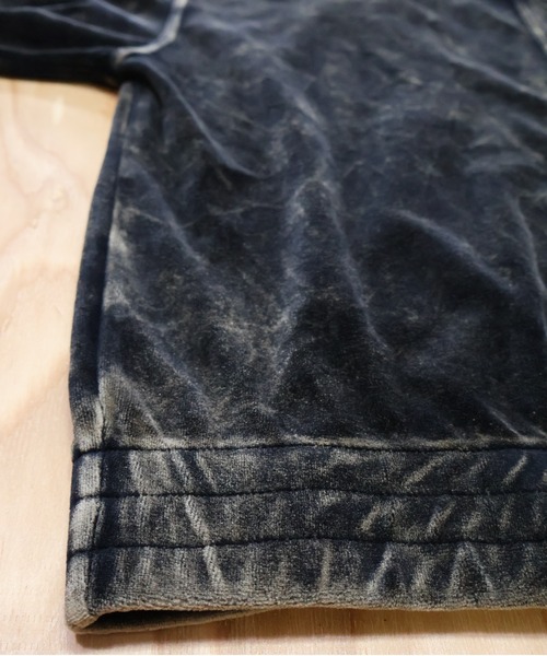 many men many mind（メニーメンメニーマインド）の「MANYMENMANYMINDS / パウダー加工ベロア/セットアップ/ZIPブルゾン/イージーワイドパンツ（セットアップ・メンズ・ブラウン/ブラック・LARGE/X-LARGE/MEDIUM）」の7枚目の写真