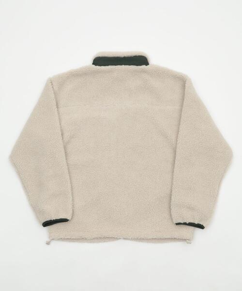 WEGO（ウィゴー）の「WEGO/【25年秋冬新作】ボアブルゾン（ブルゾン・メンズ・ベージュ/ブラック/オフホワイト・SMALL/MEDIUM/LARGE）」の5枚目の写真