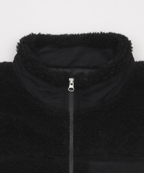 WEGO（ウィゴー）の「WEGO/【25年秋冬新作】ボアブルゾン（ブルゾン・メンズ・ベージュ/ブラック/オフホワイト・SMALL/MEDIUM/LARGE）」の7枚目の写真