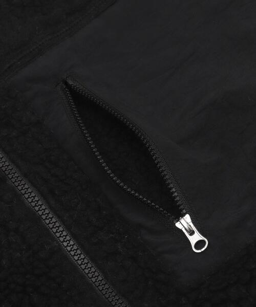 WEGO（ウィゴー）の「WEGO/【25年秋冬新作】ボアブルゾン（ブルゾン・メンズ・ベージュ/ブラック/オフホワイト・SMALL/MEDIUM/LARGE）」の9枚目の写真