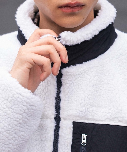 WEGO（ウィゴー）の「WEGO/【25年秋冬新作】ボアブルゾン（ブルゾン・メンズ・ベージュ/ブラック/オフホワイト・SMALL/MEDIUM/LARGE）」の21枚目の写真