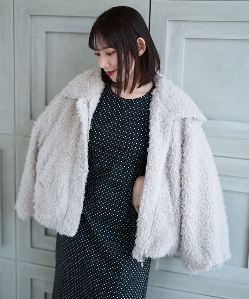 Ruwan yu(ルワンユー)の「パフスリーブドットワンピース【大きいサイズ対応】(ワンピース・レディース・ブラック・L/LL/3L/4L)」の13枚目の写真