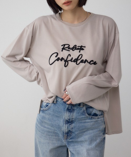 セール】シシュウロゴロングスリーブTシャツ（Tシャツ/カットソー