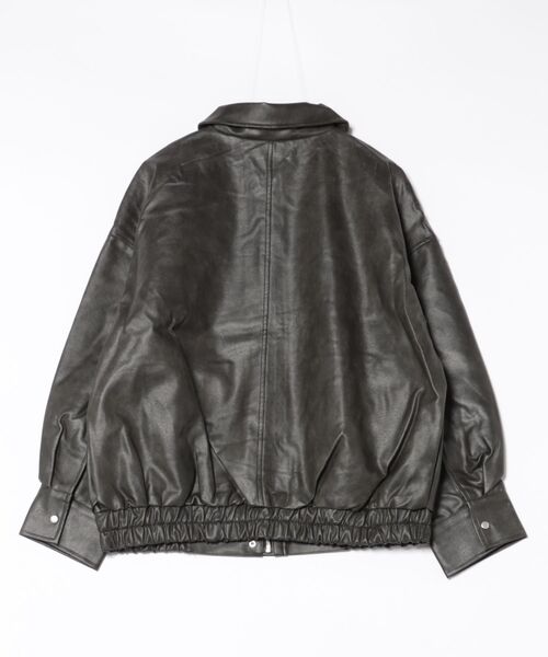 SpRay（スプレイ）の「ヴィンテージレザーZIPブルゾン（ブルゾン・レディース・ブラック/ブラウン/ブラック×ブラック・FREE）」の21枚目の写真