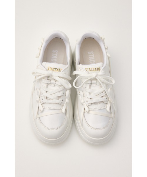 STACCATO（スタッカート）の「ラッピングライトフォームスニーカー（スニーカー・レディース・サーモンピンク/ホワイト・23cm/23.5cm/24cm/24.5cm/22.5cm）」の12枚目の写真