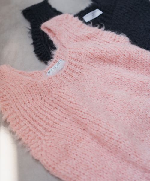 Spick & Span(スピックアンドスパン)の「TRICOTS JEANMARC/トリコットジーンマルク 別注 ベスト(ベスト・レディース・ピンク/ネイビー・FREE)」の1枚目の写真