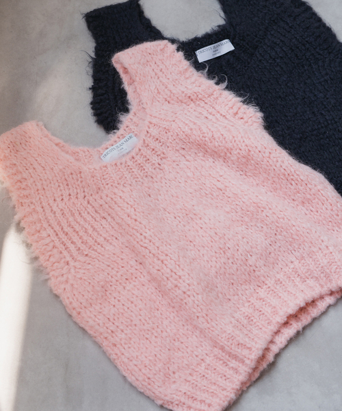 Spick & Span(スピックアンドスパン)の「TRICOTS JEANMARC/トリコットジーンマルク 別注 ベスト(ベスト・レディース・ピンク/ネイビー・FREE)」の17枚目の写真