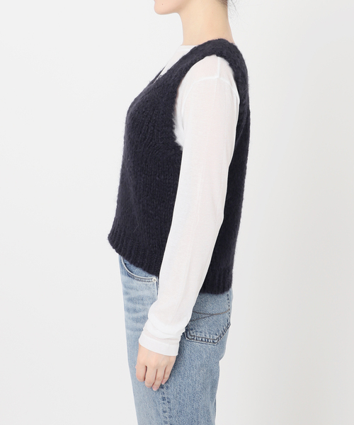 Spick & Span(スピックアンドスパン)の「TRICOTS JEANMARC/トリコットジーンマルク 別注 ベスト(ベスト・レディース・ピンク/ネイビー・FREE)」の15枚目の写真