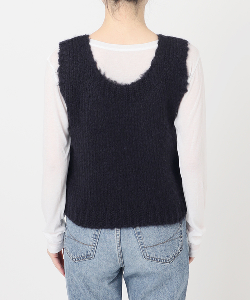 Spick & Span(スピックアンドスパン)の「TRICOTS JEANMARC/トリコットジーンマルク 別注 ベスト(ベスト・レディース・ピンク/ネイビー・FREE)」の16枚目の写真