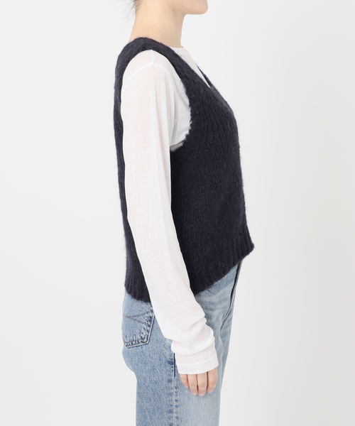 Spick & Span(スピックアンドスパン)の「TRICOTS JEANMARC/トリコットジーンマルク 別注 ベスト(ベスト・レディース・ピンク/ネイビー・FREE)」の5枚目の写真