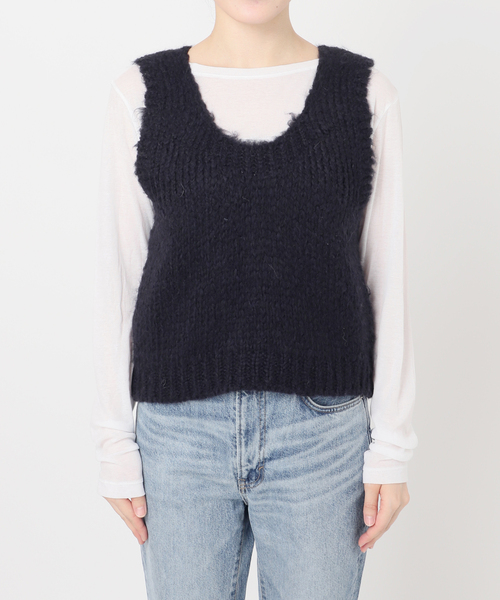 Spick & Span(スピックアンドスパン)の「TRICOTS JEANMARC/トリコットジーンマルク 別注 ベスト(ベスト・レディース・ピンク/ネイビー・FREE)」の9枚目の写真