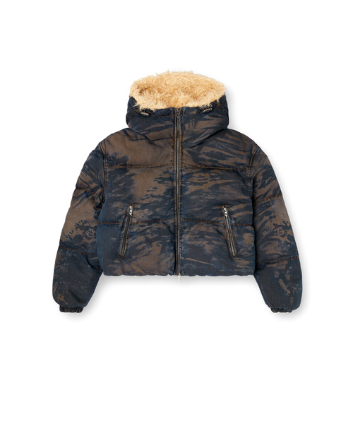 ウィメンズ ジップアップパファージャケット W-AVES-FUR（ブルゾン